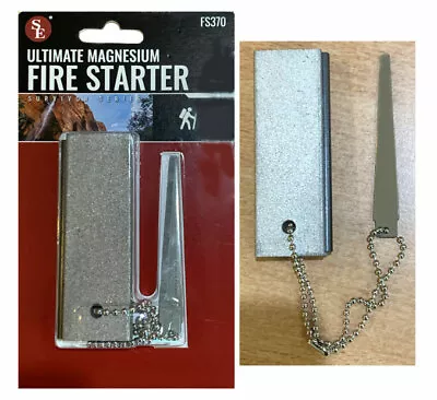 2PC Magnesium Block Flint Fire Starter Emergency Survival Camping NEW  • $10.99