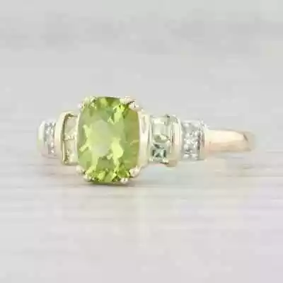 2 Ct Oval Cut Lab Created 14K Yellow Gold Plated Green Peridot Engagement Ring • $139.99