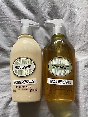 L’occitane Almond Oil Shampoo And Conditioner Full Size Brand New • £10.50