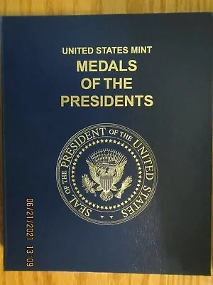 COMPLETE US MINT MEDALS OF THE PRESIDENTS Book Folder Album ALL 47 BU  • $474.95