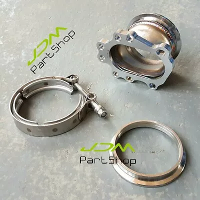 Conversion Adapter Kit GT28 GT25 8Bolt Turbo Down Pipe Flange To 3.0  Inch Vband • $54.99