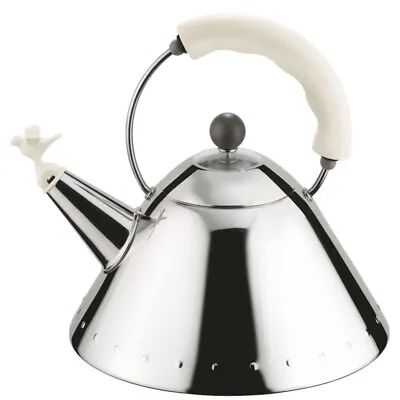 Alessi 9093 - Kettle 9093 White Alessi - Michael Graves Alessi Kettle • $266.10