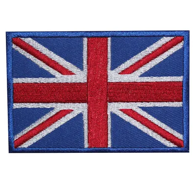 £2.19 • Buy Union Jack United Kingdom Flag UK Iron On Patch Sew On Badge Embroidered Patch