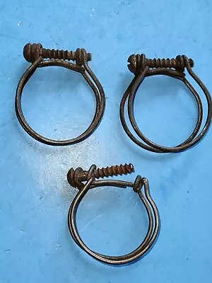 Vintage Double Wire Hose Clamps 1 7/8  Inside Diameter • $9.99