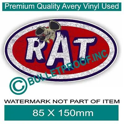 VINTAGE RAT ROD Decal Sticker 4 Man Cave Rat Hot Rod Vintage Americana Stickers • $6