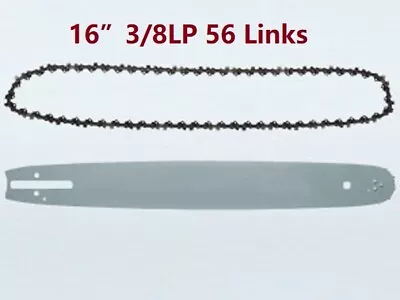 CHAINSAW GUIDE BAR Chain 16  3/8LP 56DL Partner Poulan Powerhorse Sears Shindawa • $46