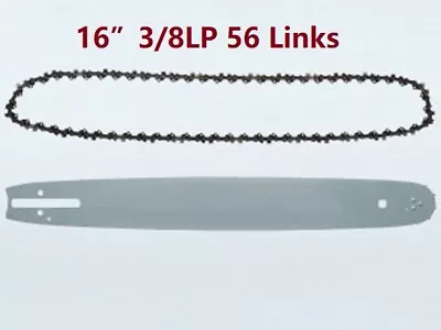 CHAINSAW GUIDE BAR Chain 16  Inch 3/8LP 56DL Fits McCULLOCH HUSQVARNA STIHL • $105