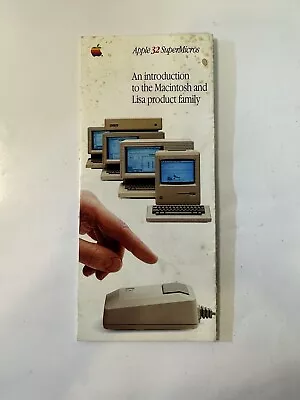 £81.93 • Buy Vintage Rare Apple 32 Supermicros Macintosh Lisa Introduction Flyer