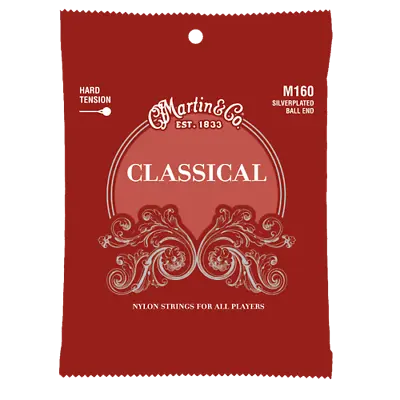 Martin M160 Silverplated Ball-End HighTension Nylon Classic Guitar Strings 28-43 • $5.99