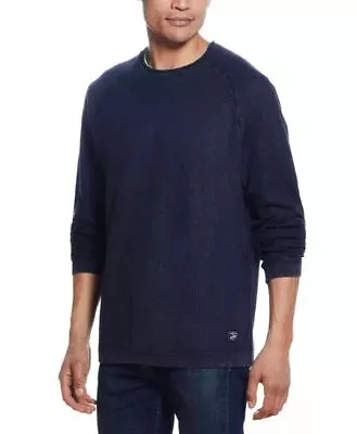 WEATHERPROOF VINTAGE Men's Blue Nights Stonewash Textured Sweater Large • $49.50