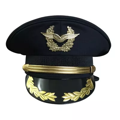 Men Army Fancy Dress Hat Captain Military Costume Police Performance Cap New • $30.26