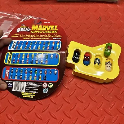 Five 2003 Mighty Beanz Marvel Super Heroes Sealed Pack Series 1 Includes 5 Beanz • $22.50