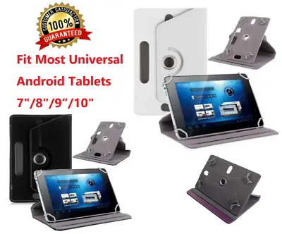 Folio Leather Case Stand Cover Fits Universal Android Tablet PC 7  8  9  10   • $5.99