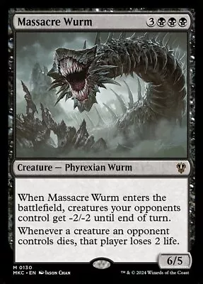 MTG Commander MKM M Massacre Wurm #0130 • $2.49