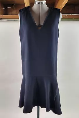 See By Chloe Womens Dress Size 38 (US 6) Dark Blue Flounce Hem Sleeveless • $42.46