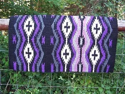 Las Cruces Show Blanket - 36x34 (Black/Charcoal/Ash/Lilac) By Mayatex • $89.50