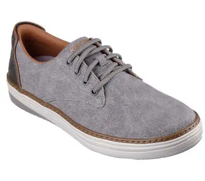 Skechers 205135 Hyland - Ratner Mens Taupe Textile Vegan Slip On Shoes • £67.50