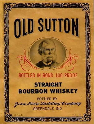 $19.99 • Buy Old Sutton Bourbon Whiskey Ad Metal Sign FREE SHIPPING Bar Decor