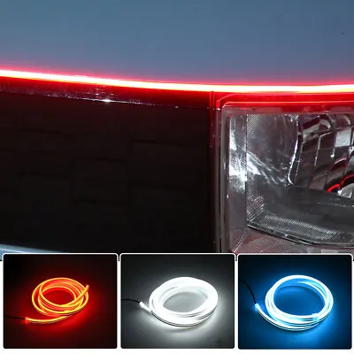 12V Car Hood LED Daytime Running Light Strip Flexible Lamp Waterproof Car Parts • $14.68