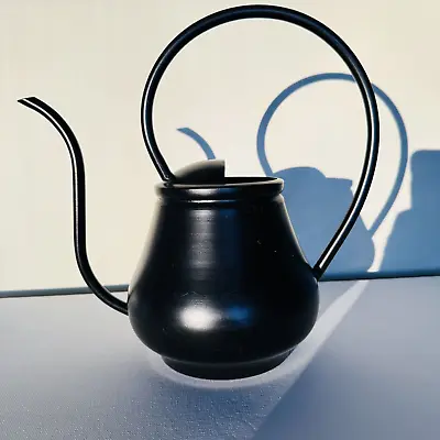 Water Pot Metal Minimalist Watering Can Art Deco  Mid Century Modern Black • $23.99