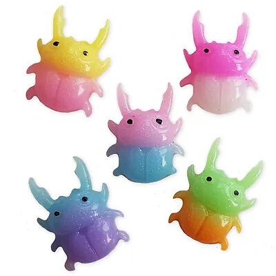 5pcs Cute Beetle Bug Resin Kawaii Flatback Cabochons Embellishment Decoden Craft • £1.99