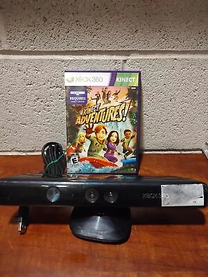 Microsoft Xbox 360 Kinect Sensor Bar Black 1414 With Game. Tested And Working A2 • $12.99