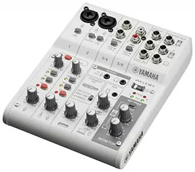 YAMAHA AG06 AG06MK2 W 6ch Live Streaming Mixer USB Audio Interface White • £179.76