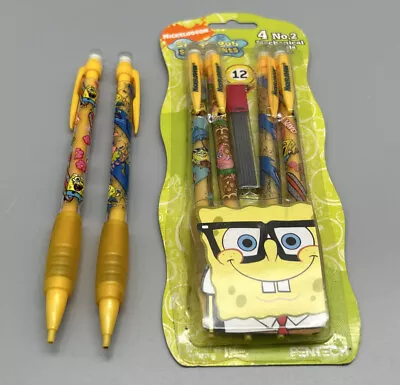 VTG 4 Pack Pentech Nickelodeon SPONGEBOB Mechanical Pencils 1.3mm 2 Extra SEALED • $54.99