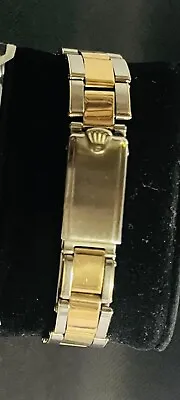 Rolex 17mm Yellow Gold & Steel C&I Rivet Stretch Bracelet ~ Good For A Two Tone • $1500