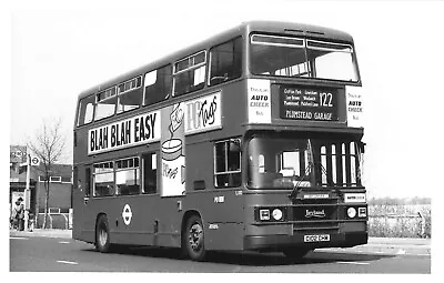 Vintage Photograph Double Decker Bus - Route 122 Plumstead London Transport (Z2) • £4.40