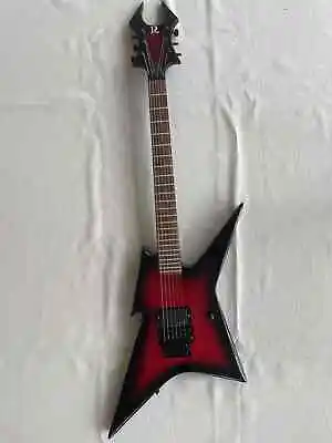 Custom Shaped BC Rich Electric Guitar Large R Mark Black And Red Veneer Hot Sale • $536.65