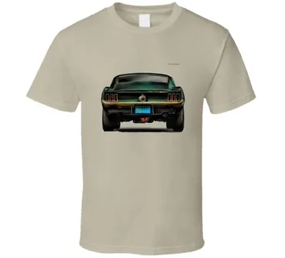 68 Mustang Fastback Bullit Back View  Muscle Car  T Shirt • $24.99