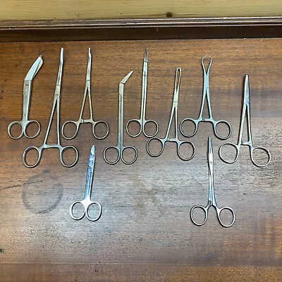 Vintage Stainless Steel Surgical Tools From Italy India Germany & Pakistan • $59.95