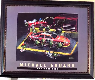 Nasbar 500 Michael Godard  race Car  And  Olives Framed • $150