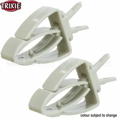 £3.95 • Buy Trixie Cuttlefish Holder Cuttlebone Millet Spray Treat Clips For Birds Cage X 2