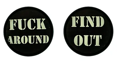 2 F*CK AROUND FIND OUT Smoked Bullet Turn Blinker Signal Light Lens Cover FAFO • $19.99