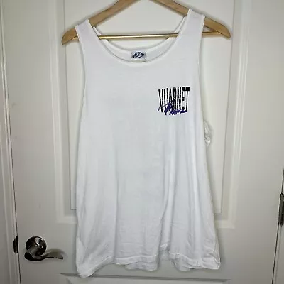 Vintage Vuarnet France 1992 Mens Tank Top Size L White Made In USA • $25