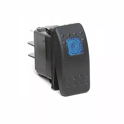 Blue Light Marine Boat Rocker Switch 20A 12V Water Proof Malibu SeaDoo Ray Supra • $11.99