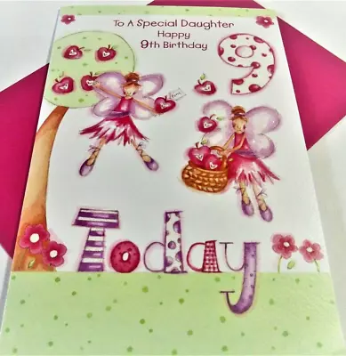 Daughter 9th Birthday Greetings Card....To A Special Daughter Happy 9th Birthday • £2.35