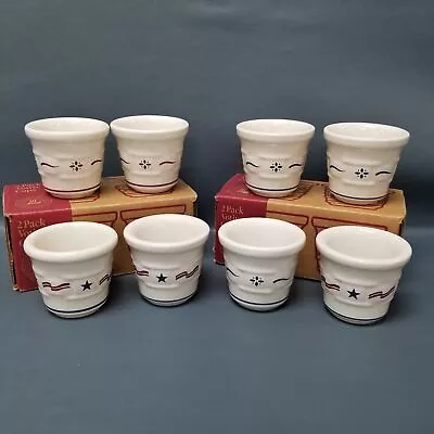 Longaberger Pottery Woven Traditions/All American Candle Votive Holders Lot • $29.99