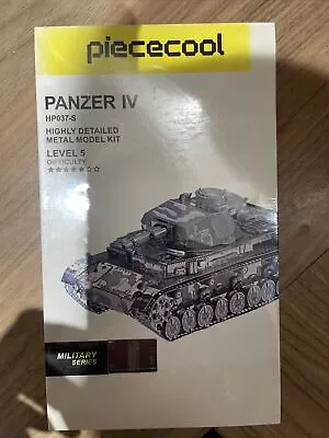 Piececool 3D Metal Puzzle Silver German IV Tank Kit • £11