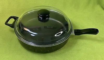 T-Fal Le Gourmet Skillet 12  Non-Stick With Helper Handle Glass Lid • $20.01