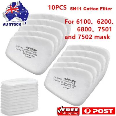 $19.89 • Buy 5N11 Cotton Filter 6001CN Filter Box Replacement For 6200 6800 7502 Series Mask 