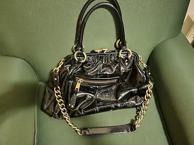Authentic Marc Jacobs Black Patent Leather Stam Satchel • $219.88
