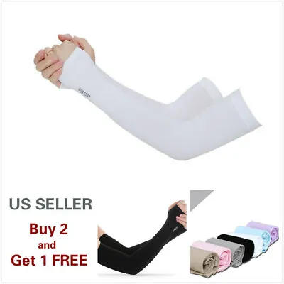 1 Pair Hand Cover Cooling Arm Sleeves Cover UV Sun Protection Outdoor Sport • $3.79