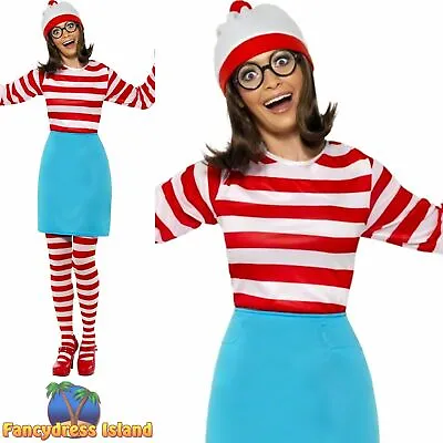 £40.59 • Buy Smiffys Official Licensed Where's Wally Wenda Adults Fancy Dress Costume