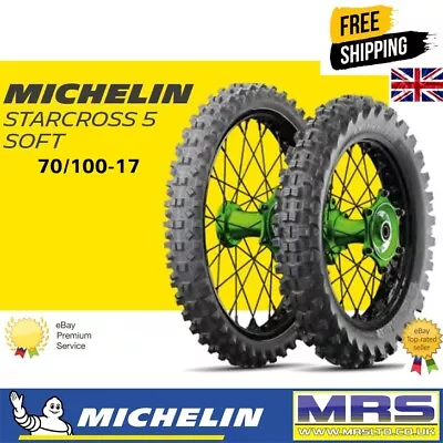 Michelin Junior Mx Starcross 5 Soft Front Tyre - 70/100-17 - Mx - Sc5 - 087554 • $76.54