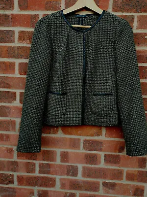 Marc O'Polo Green Wool Blend Jacket UK Size 10 FR 38 D 36 • £55