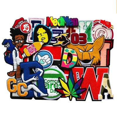 $4 • Buy CUSTOMIZE CHENILLE PATCHES TOWEL EMBROIDERY PATCH, Personalized Chenille Patch