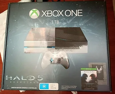New Halo 5 Limited Edition Xbox One Console 1TB Microsoft Sealed Rare. • $750
